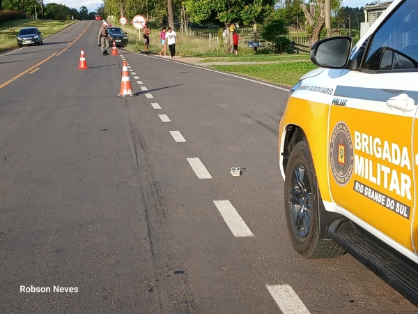 Estudante é atropelado por carro na ERS 403