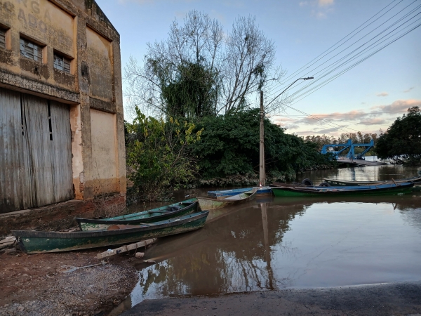 Rio Jacuí está 6,30 metros acima do normal em Cachoeira
