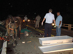 Caminhão atropela e mata sobre a Ponte do Fandango