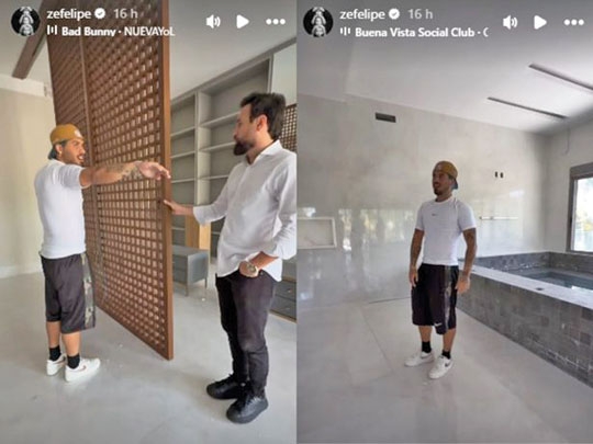 Zé Felipe exibe obra de sua nova mansão em Goiânia