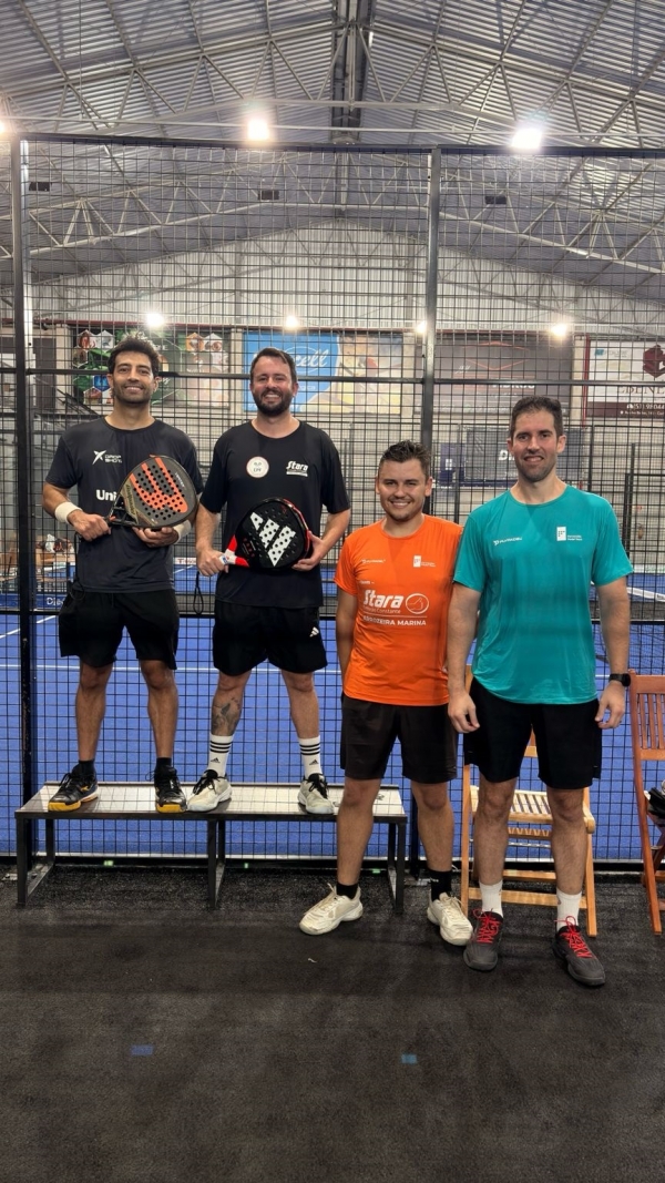 Pablo Severo e Christian Limberger são campeões do RTV no padel