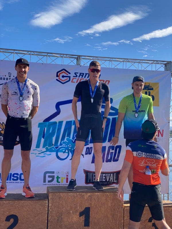 Ricardo Machado é campeão no triatlo em Santa Cruz do Sul