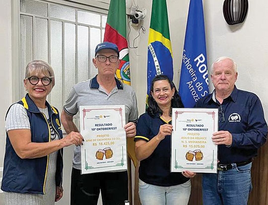Rotary Arrozais presta contas da Oktoberfest