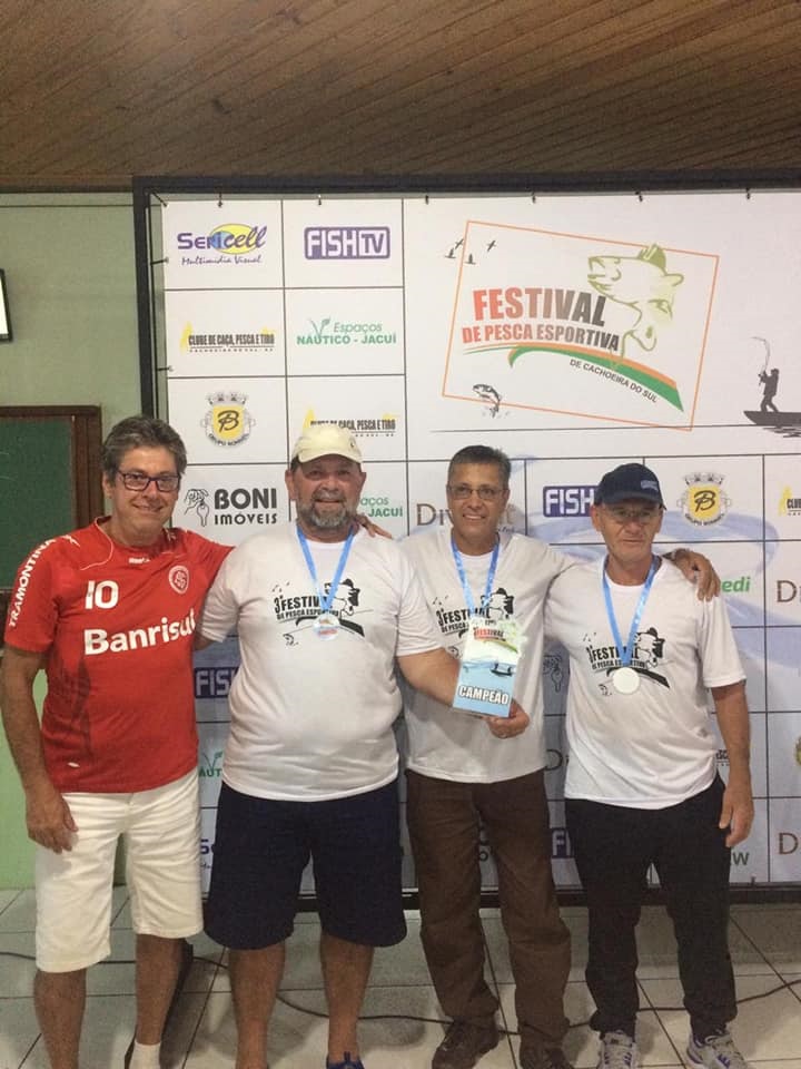 Equipe Os Biguás é campeã do 3º Festival de Pesca de Cachoeira do Sul