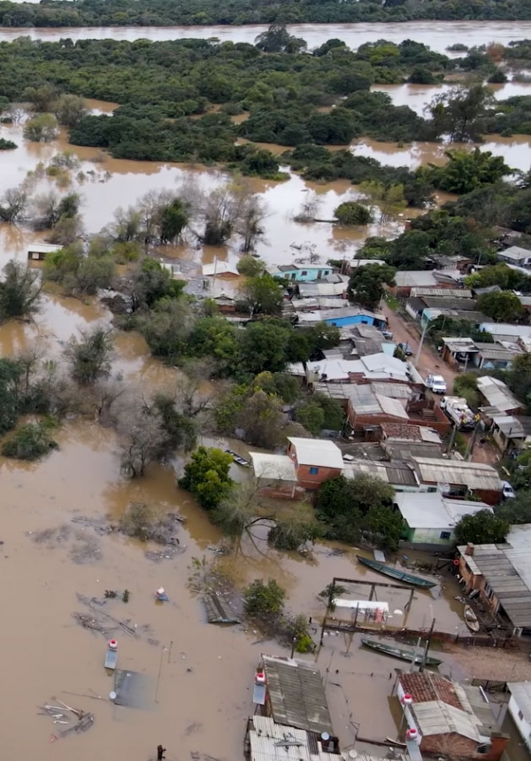 Decretada emergência por causa da enchente em Cachoeira do Sul