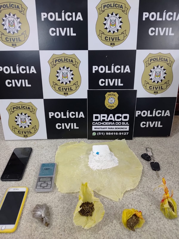 Suspeito de tráfico é preso pela Polícia Civil 