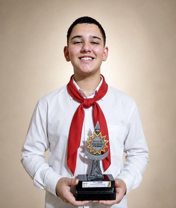 Arthur Ferraz foi campeão do concurso de solista na 13ª RT