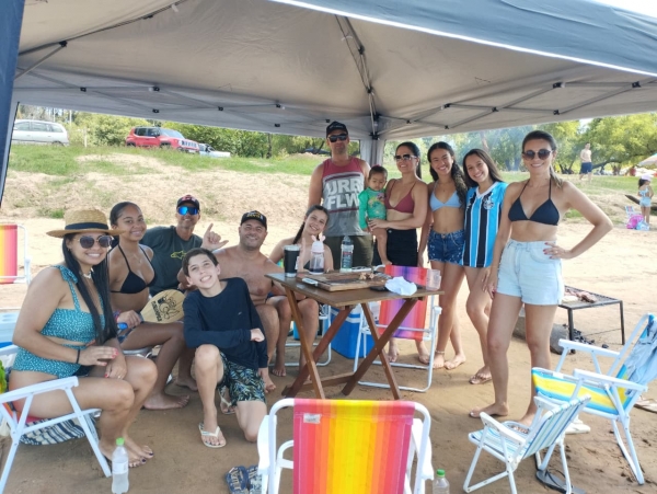 Calor convidou os cachoeirenses à Praia Nova