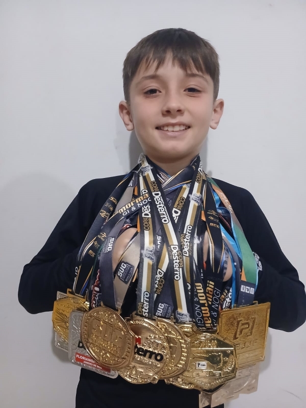 Bernardo Silva é campeão no jiu-jítsu