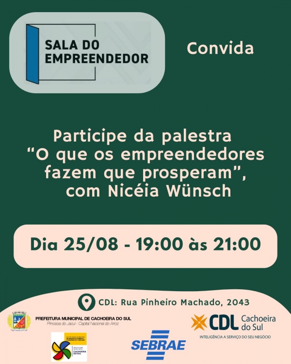 Sala do Empreendedor vai explicar segredos de negócios que prosperam
