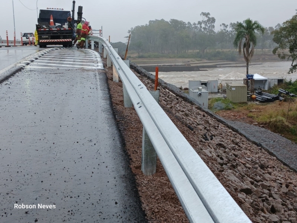Obras não param na Ponte do Fandango