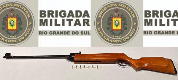 Brigada Militar apreende arma no Irapuá