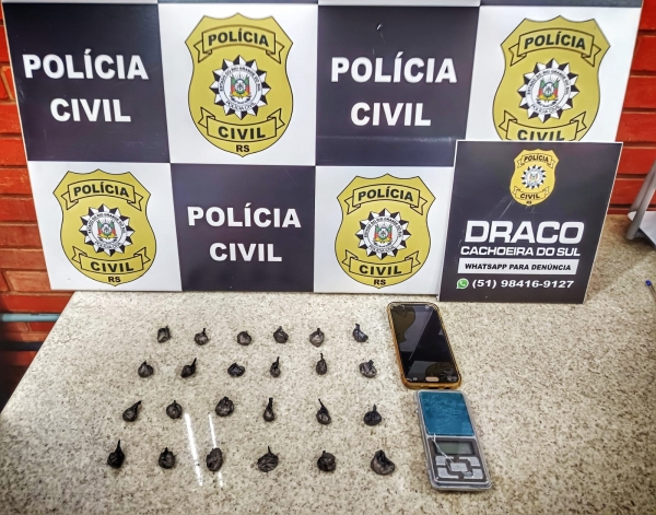 Polícia Civil apreende cocaína no Bairro Oliveira