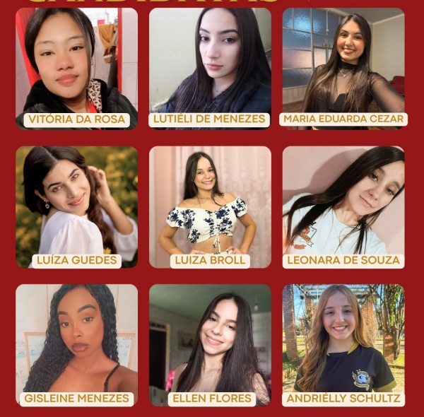 Nove candidatas no Rainha do Esporte de Novo Cabrais