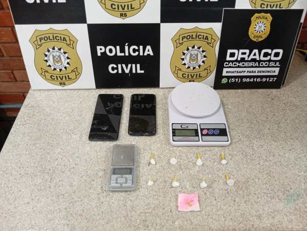Suspeito de tráfico de drogas é preso no Bairro Marina