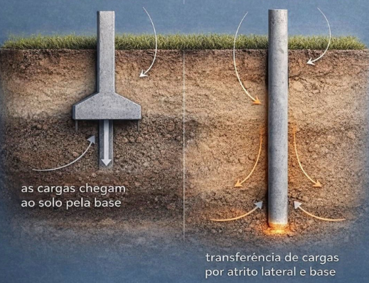 Sapatas ou estacas: qual a diferença?