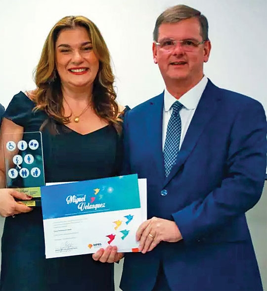 Giani Saad premiada pelo MP