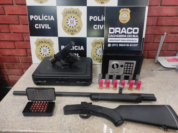 Polícia Civil recolhe armas no Bairro Soares