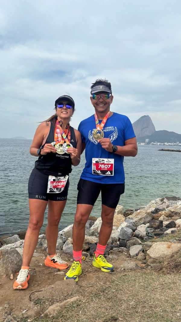 Cleide e Claudio superaram a Maratona do Rio de Janeiro