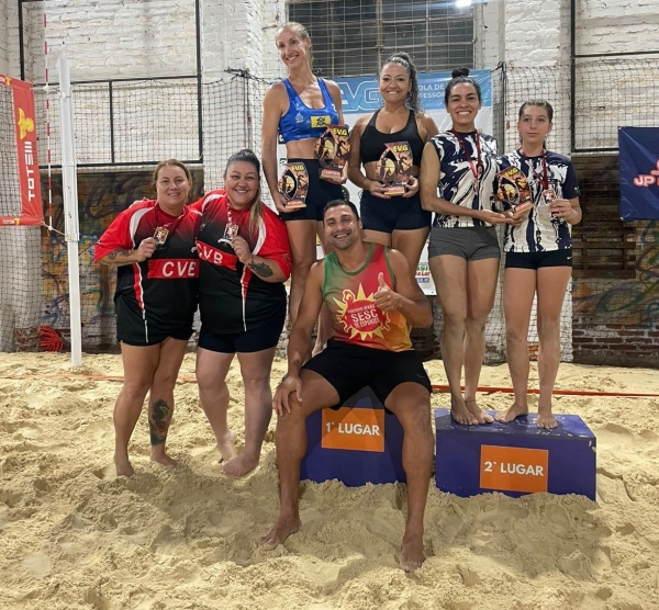 Circuito EVG de Vôlei de Praia segue com jogos femininos