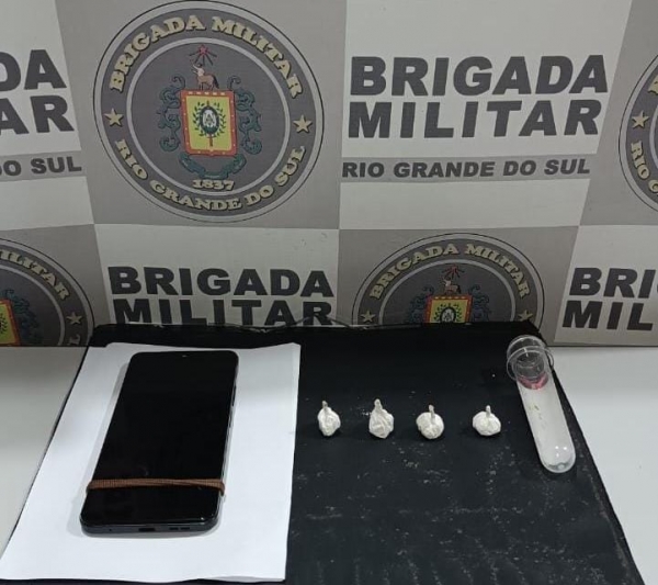 Brigada Militar apreende cocaína no Bairro Quinta da Boa Vista 