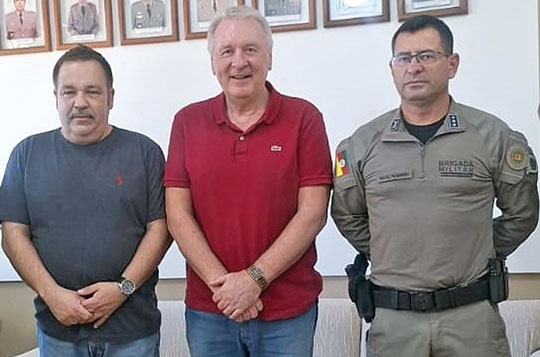 Fenarroz dá boas-vindas ao comandante da BM