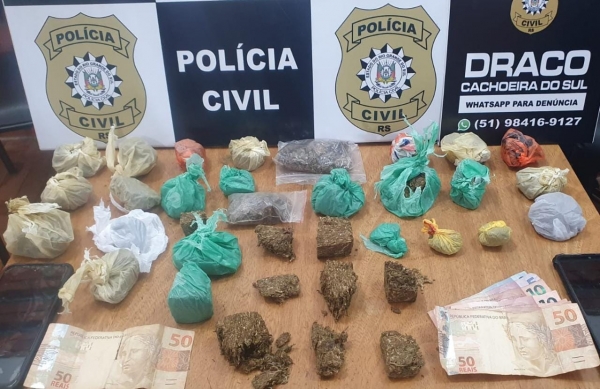 Adolescentes são detidos com droga pela Polícia Civil 