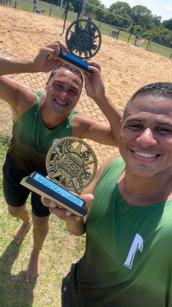 Greg e Leo são campeões no vôlei de praia em Santa Cruz do Sul