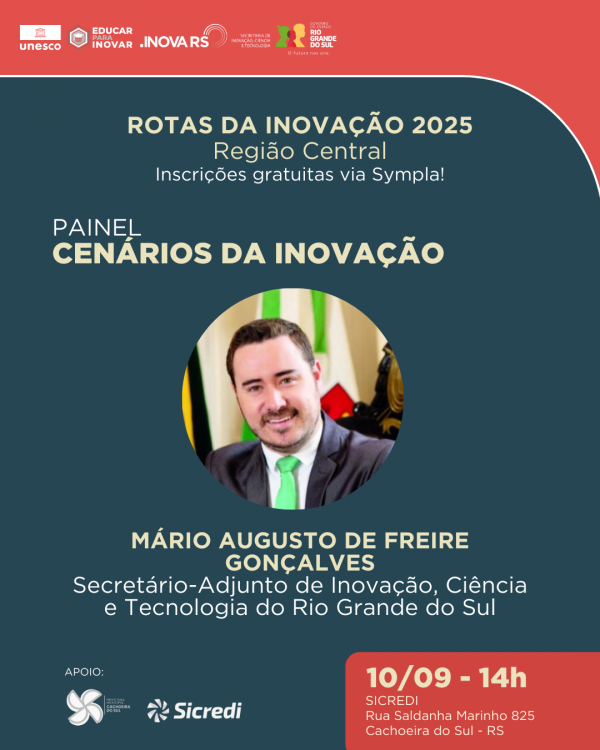 Cachoeira será palco da inovação nesta quarta-feira