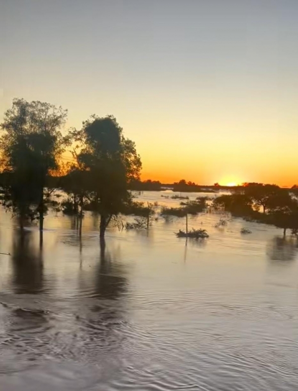 Rio Jacuí está 6,20 metros acima do normal em Cachoeira do Sul 