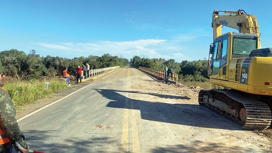 Liberado o trânsito na ponte do Botucaraí