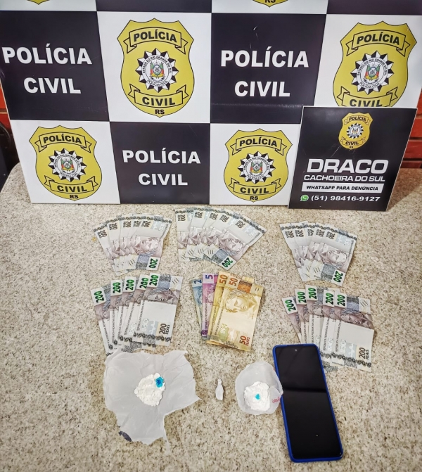 Suspeito de tráfico de drogas é preso no Bairro Funcap 