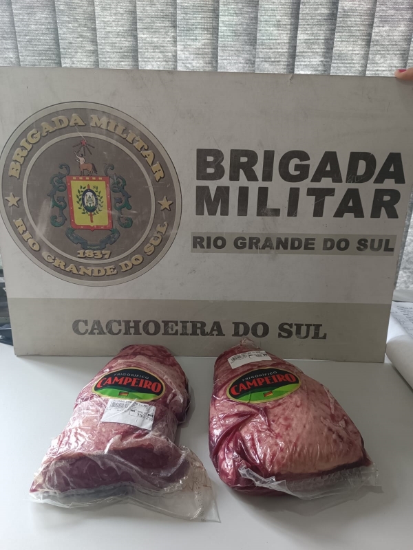 BM prende suspeito de furtar picanha no mercado