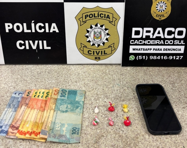 Suspeitos de tráfico de drogas são presos pela Polícia Civil