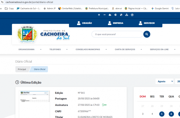 Prefeitura de Cachoeira do Sul nomeia 52 concursados 