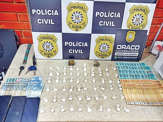 Suspeito de tráfico é preso no Noêmia