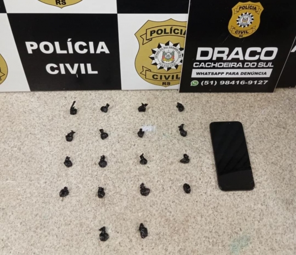 Suspeito de tráfico é preso pela Polícia Civil 