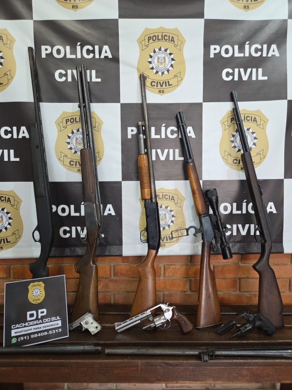 Polícia Civil recolheu nove armas em Cachoeira do Sul