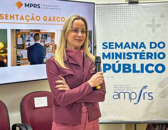 Maristela em Cachoeira para a Semana do MP