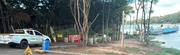 BM atende ameaça e apreende faca com usuário da balsa no Rio Jacuí