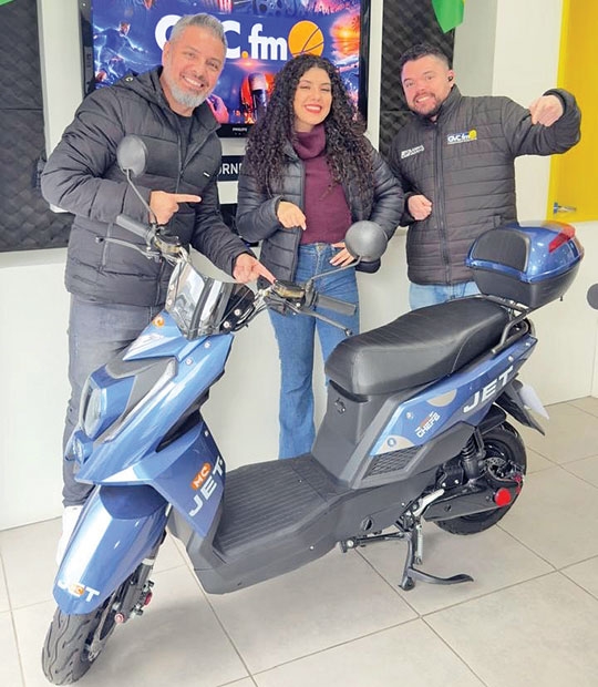 Moto da GVC.fm será sorteada hoje