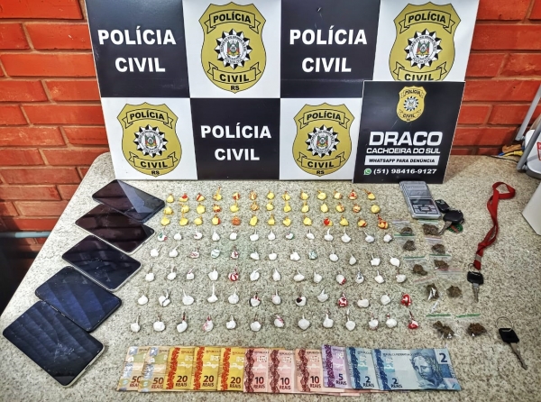 Operação prende quatro suspeitos de tráfico em Cachoeira