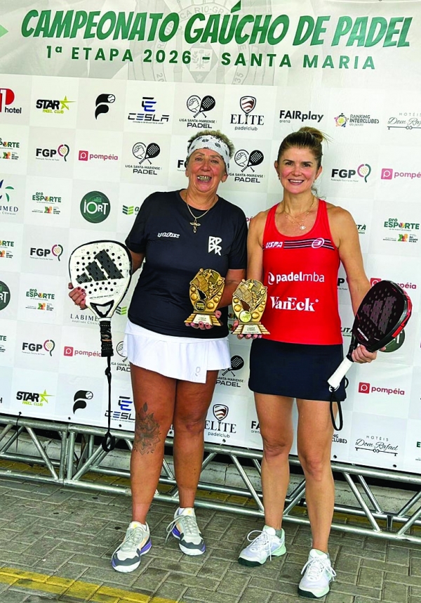 Padelistas começam o estadual com títulos