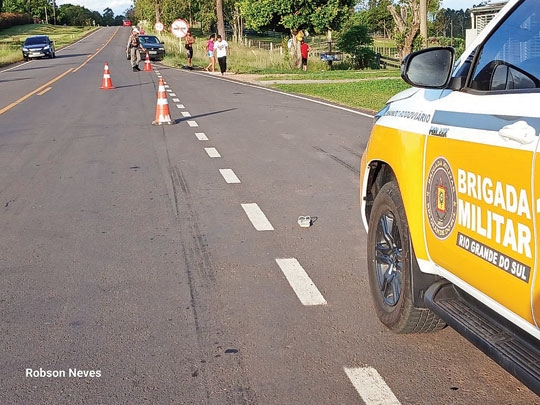 Estudante atropelado na ERS 403