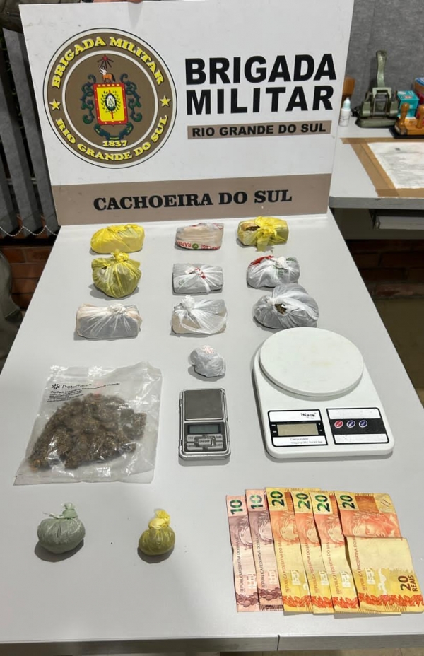 Suspeito de tráfico é preso pela Força Tática 