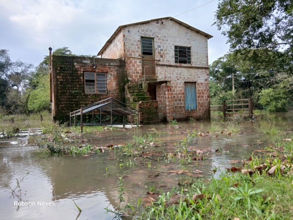 Rio Jacuí está quatro metros acima do normal em Cachoeira do Sul 