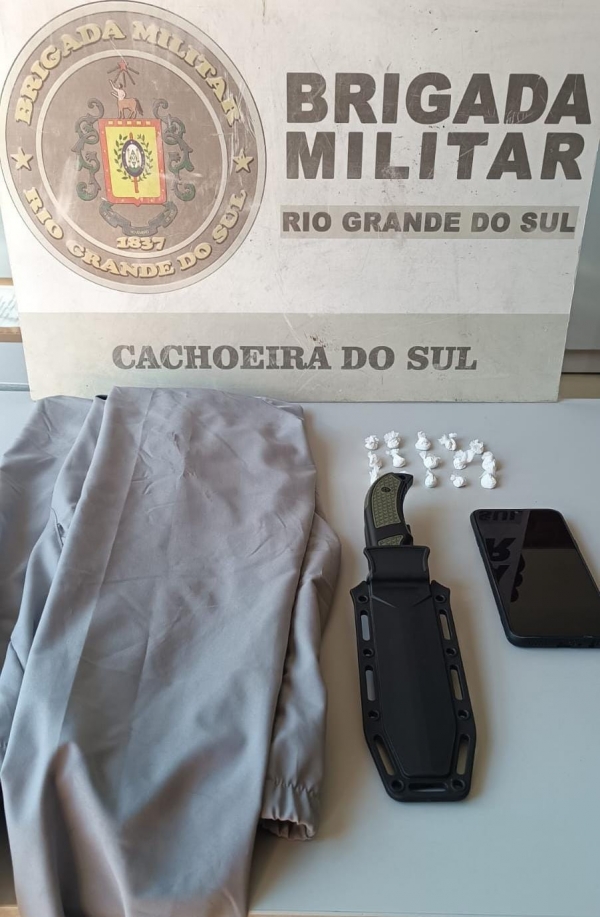 Suspeito de tráfico é preso pela BM 