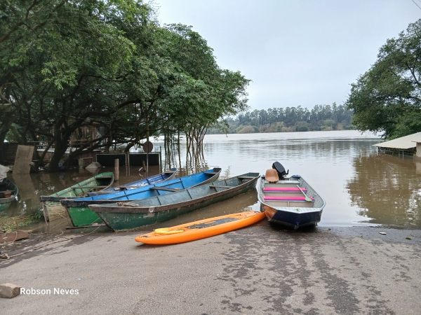 Rio Jacuí subiu meio metro em Cachoeira do Sul 