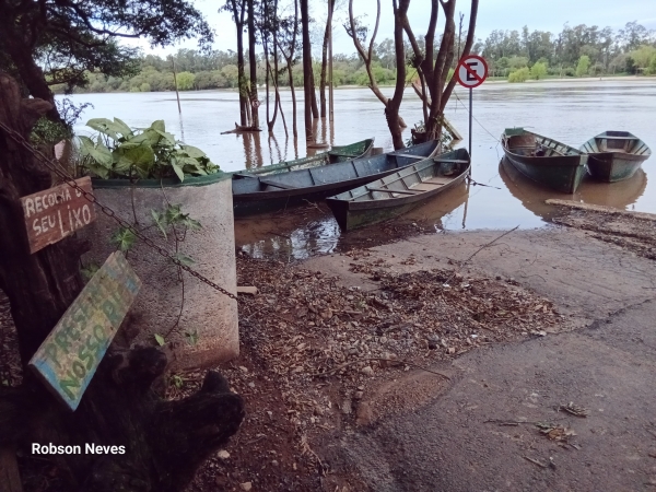 Rio Jacuí subiu mais 80 centímetros em Cachoeira do Sul 