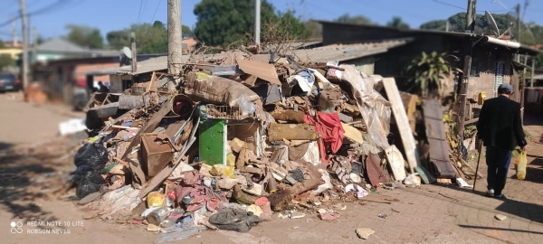 Defesa Civil aponta 74 casas destruídas em Cachoeira do Sul